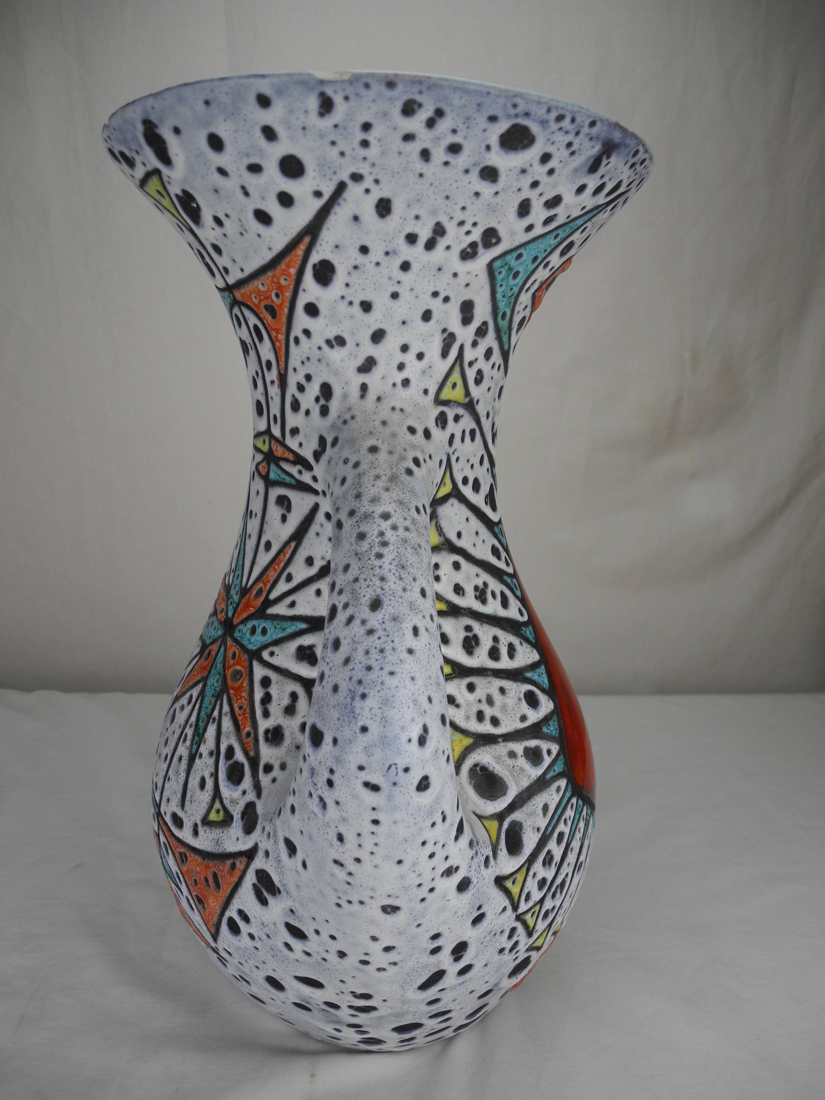 old Vallauris vase Pierre Fromentin vintage decor French vase 50s 60s