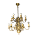 Dutch 2-tier chandelier, 12 light arms, 19th century