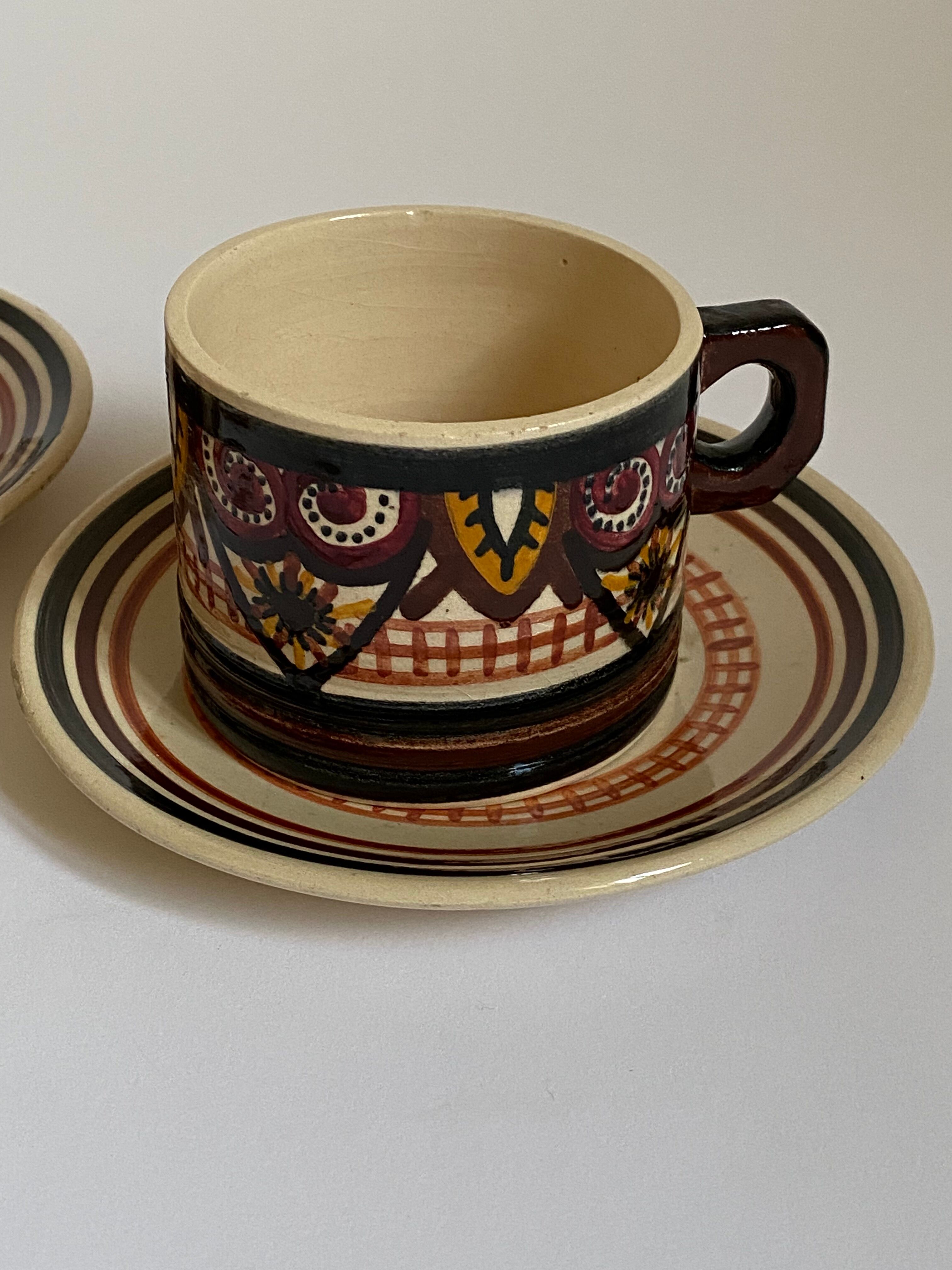 Trois tasses bretonnes Fouillen