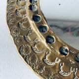 Round brass mirror