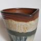 Vase bouquetière cache-pot sandstone enamelled with bouffioulx signed dubois