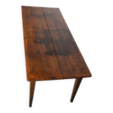 Antique 19th Century French Rustic Farmhouse Dining Table Fruitwood