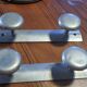 Set of 2 aluminium wall coat hooks