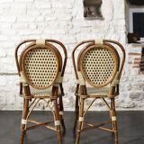 Parisian bistro table and chairs.
