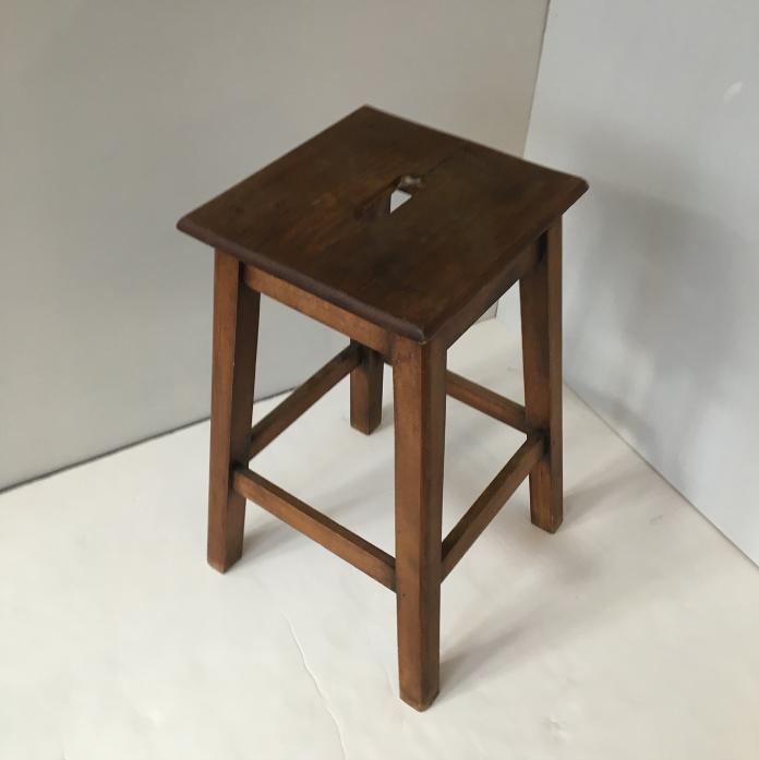 Antique square stool