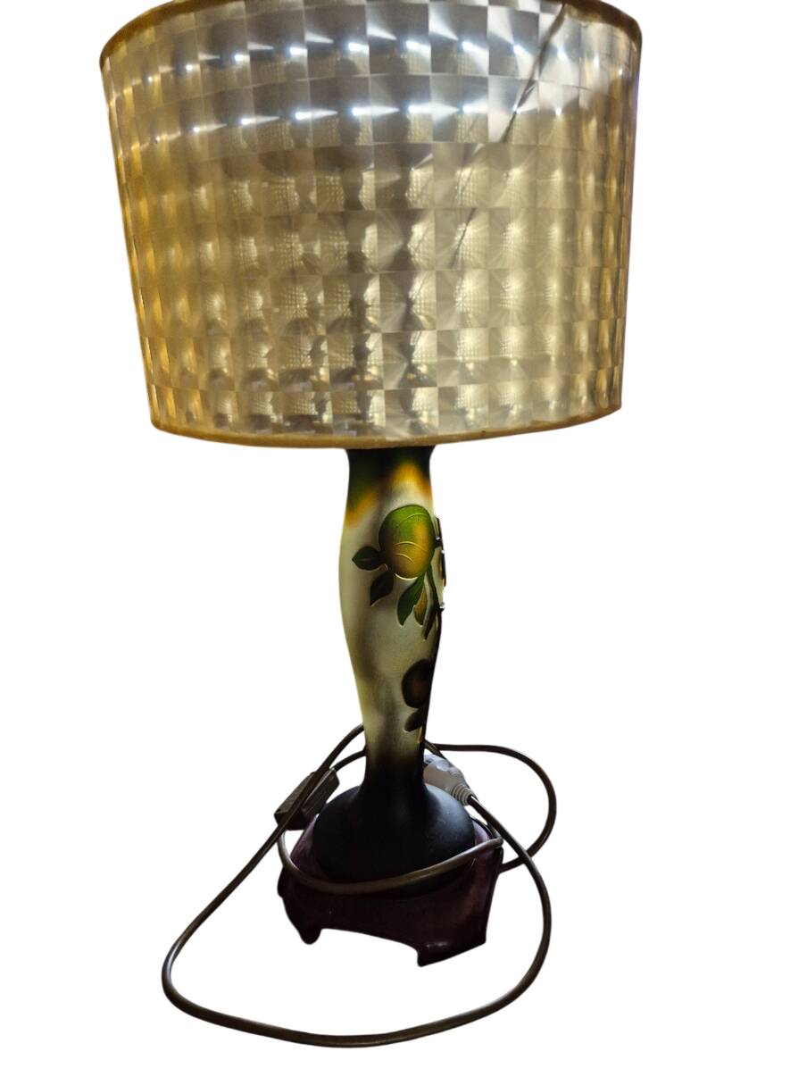 lampe dégagé a l'acide signé Devianne 1950