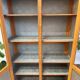Antique marquetry wooden display cabinet