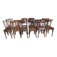 Set of 12 mismatched bistro chairs Baumann & Fischel 1930