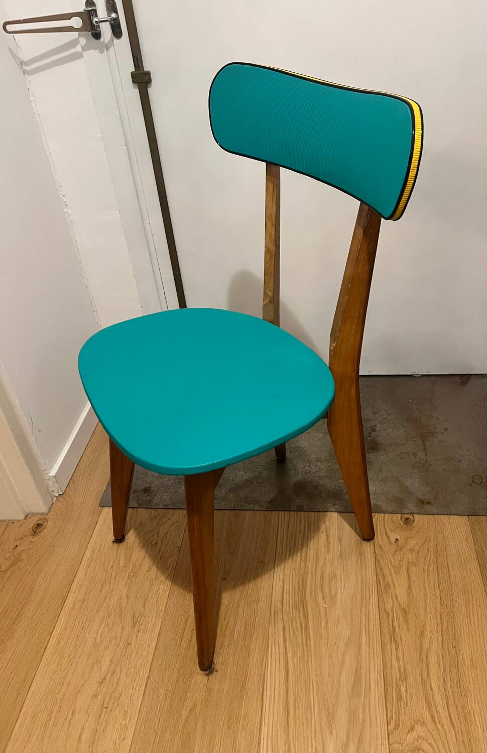 Set of 4 Vintage Compass Leg Chairs 70s