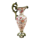 aiguière décorative en faïence polychrome – Décor floral – Style rocaille