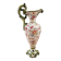 aiguière décorative en faïence polychrome – Décor floral – Style rocaille