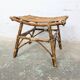 Tabouret en rotin vintage
