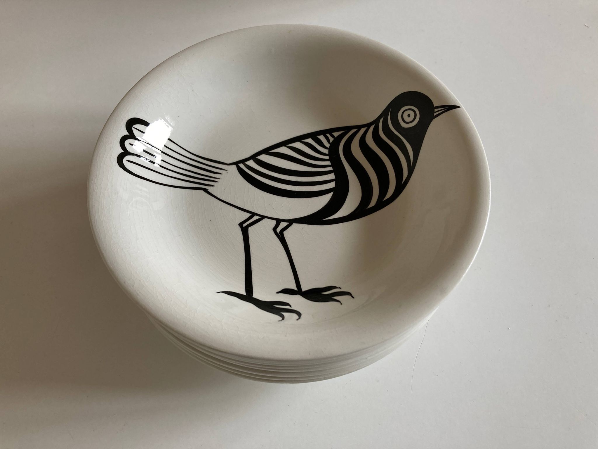 Set of 9 calotte plates by Robert Picault from 1970.