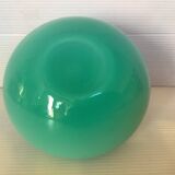 Mint green glass paste ball vase