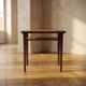 Mid-century walnut coffee table, wooden living room table, 1950s