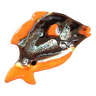 Empty orange fish pocket