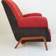 Fauteuil club en laine 1950
