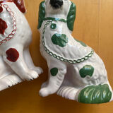 Pair of stadfordshire earthenware dogs