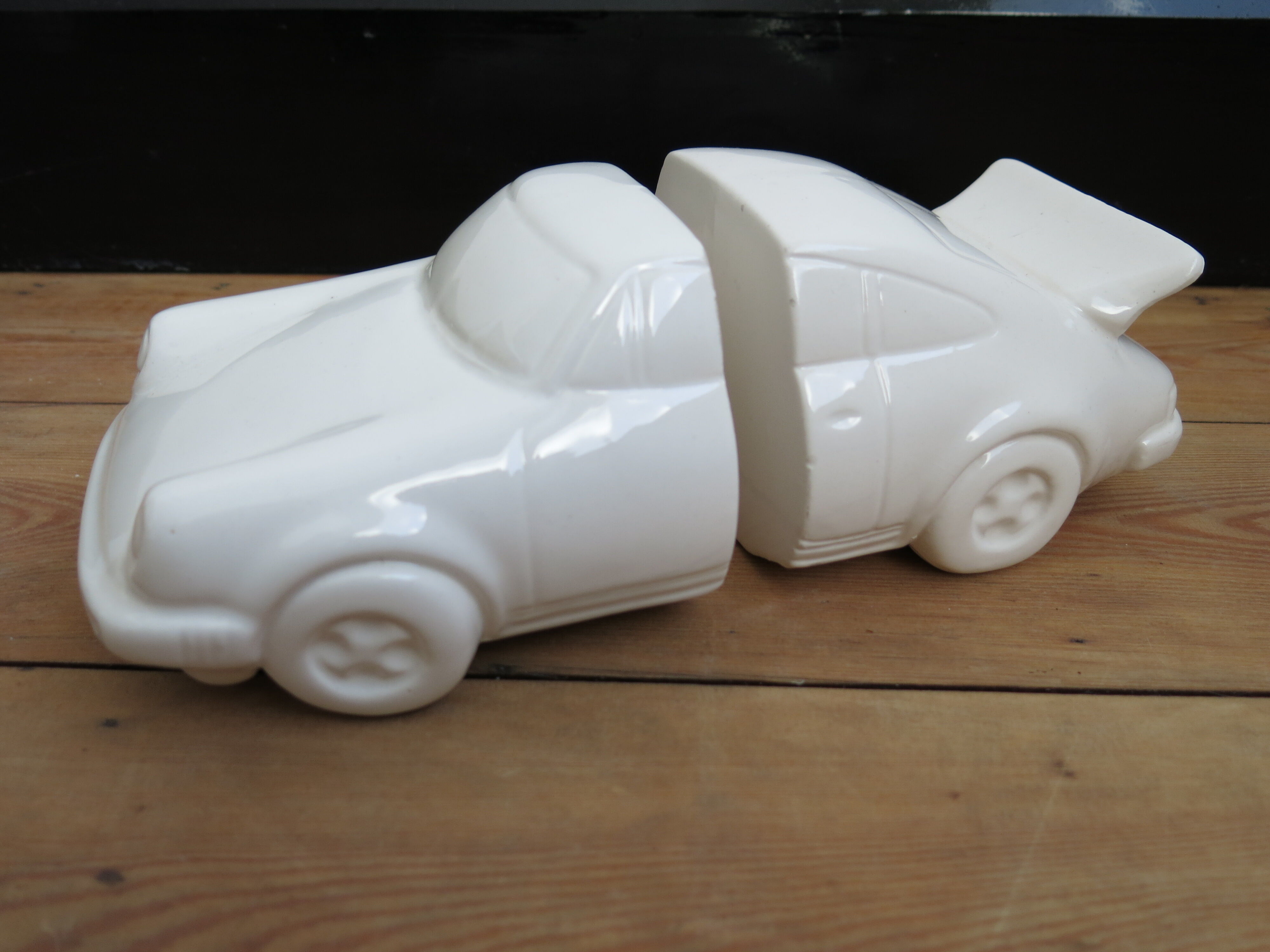 Paire de serre-livres vintage Porsche 911