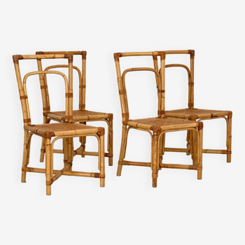 Vintage rattan canning chairs