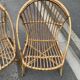 Pair of antique rattan armchairs