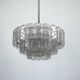 Vintage Italian chandelier attributed to Vistosi, Italy 1960s.