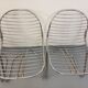 Set of 4 vintage Italian Gastone Rinaldi style chairs in chrome metal