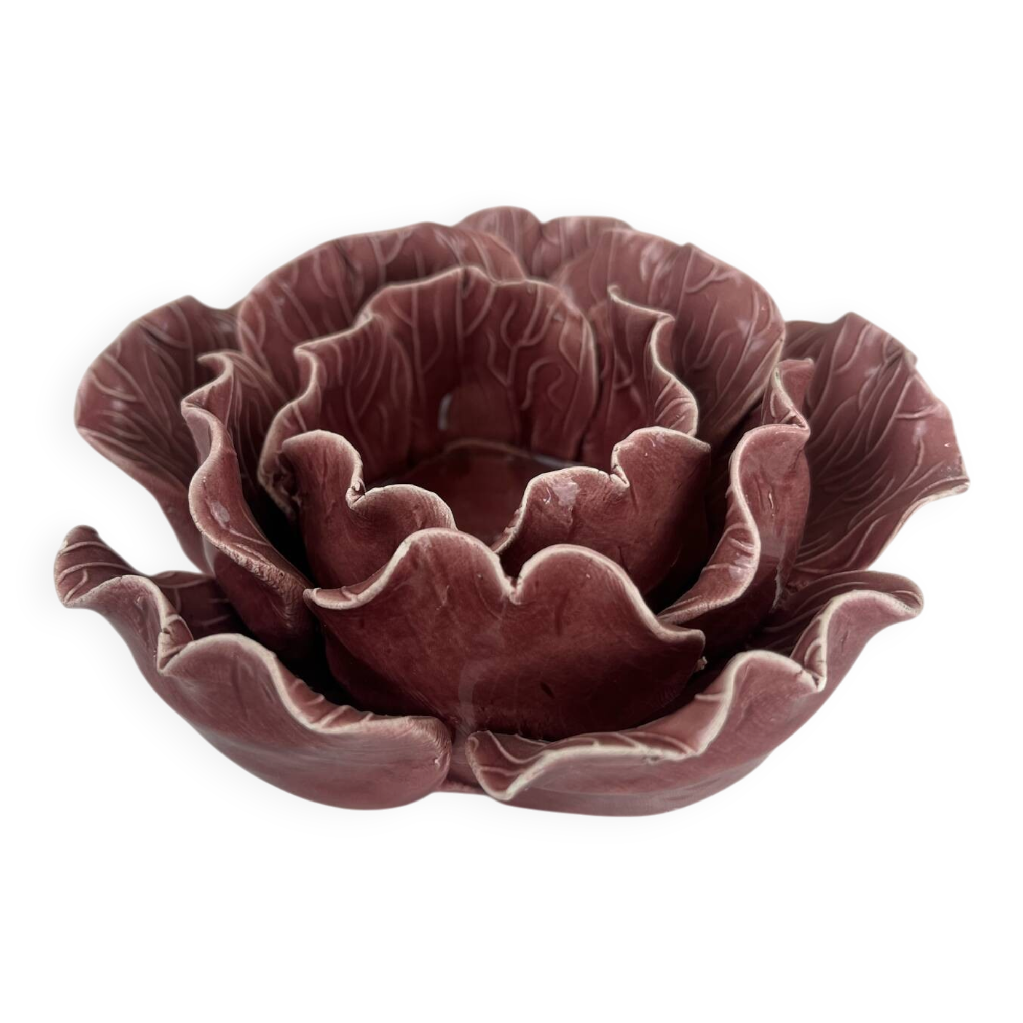 Ceramic flower candlestick