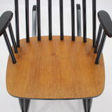 1960s Varjosen Puunjalostus Beech Rocking Chair, Finland