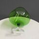 Empoli green large cognac glass shape vase 1960s