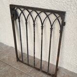 Gothic style wrought iron gate