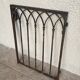 Gothic style wrought iron gate