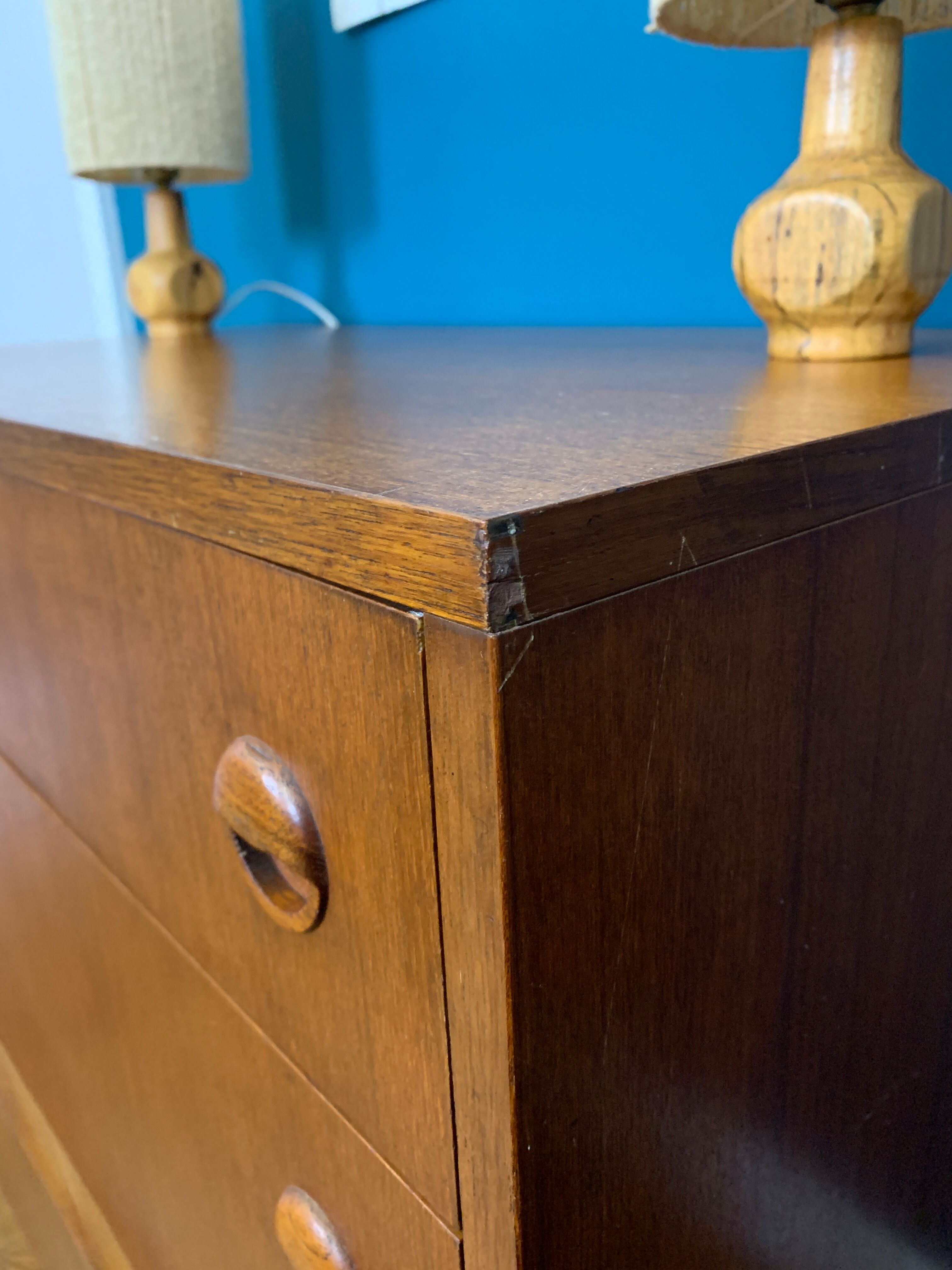 70's teak chest of drawers