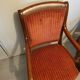 Paire de fauteuils en acajou époque Restauration 1820-1830