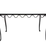 1930s wrought iron dining table