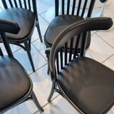 Set of 4 vintage bistro chairs from the 1970s