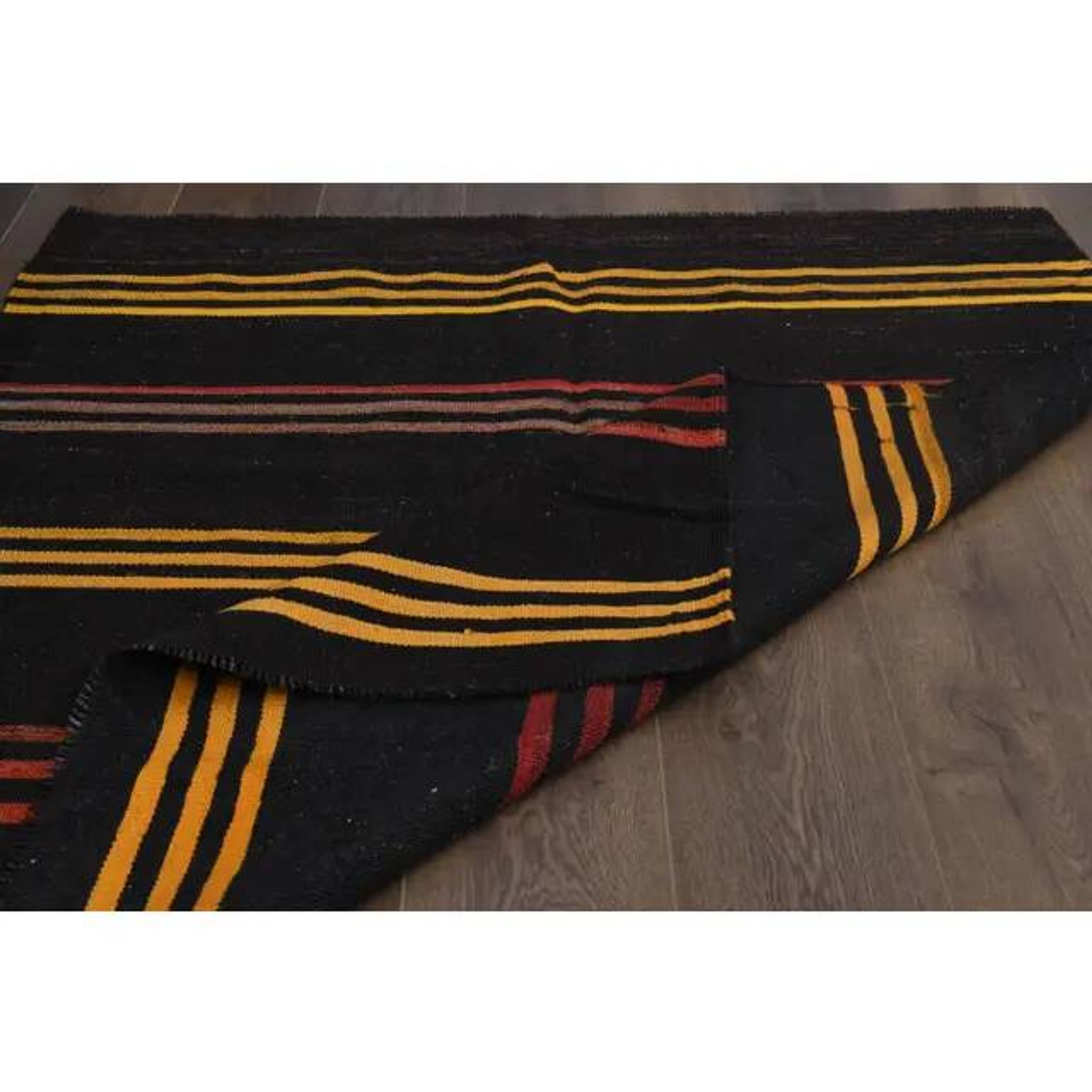 Vintage Turkish Oushak Handmade Wool Cotton Brown Area Rug 128x146