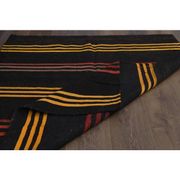 Vintage Turkish Oushak Handmade Wool Cotton Brown Area Rug 128x146