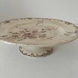 Antique pedestal plate – KG Lunéville – “Printemps” model – circa 1875