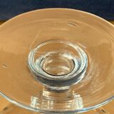 Pair of old crystal champagne glasses
