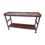 Iron workbench serving table