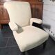Napoleon III crapaud armchair with a reclined backrest