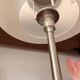 Tällbyn mushroom table lamp Ikea vintage white opaline glass chrome
