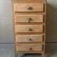 Vintage 5-drawer chest of drawers from 1950 in wood