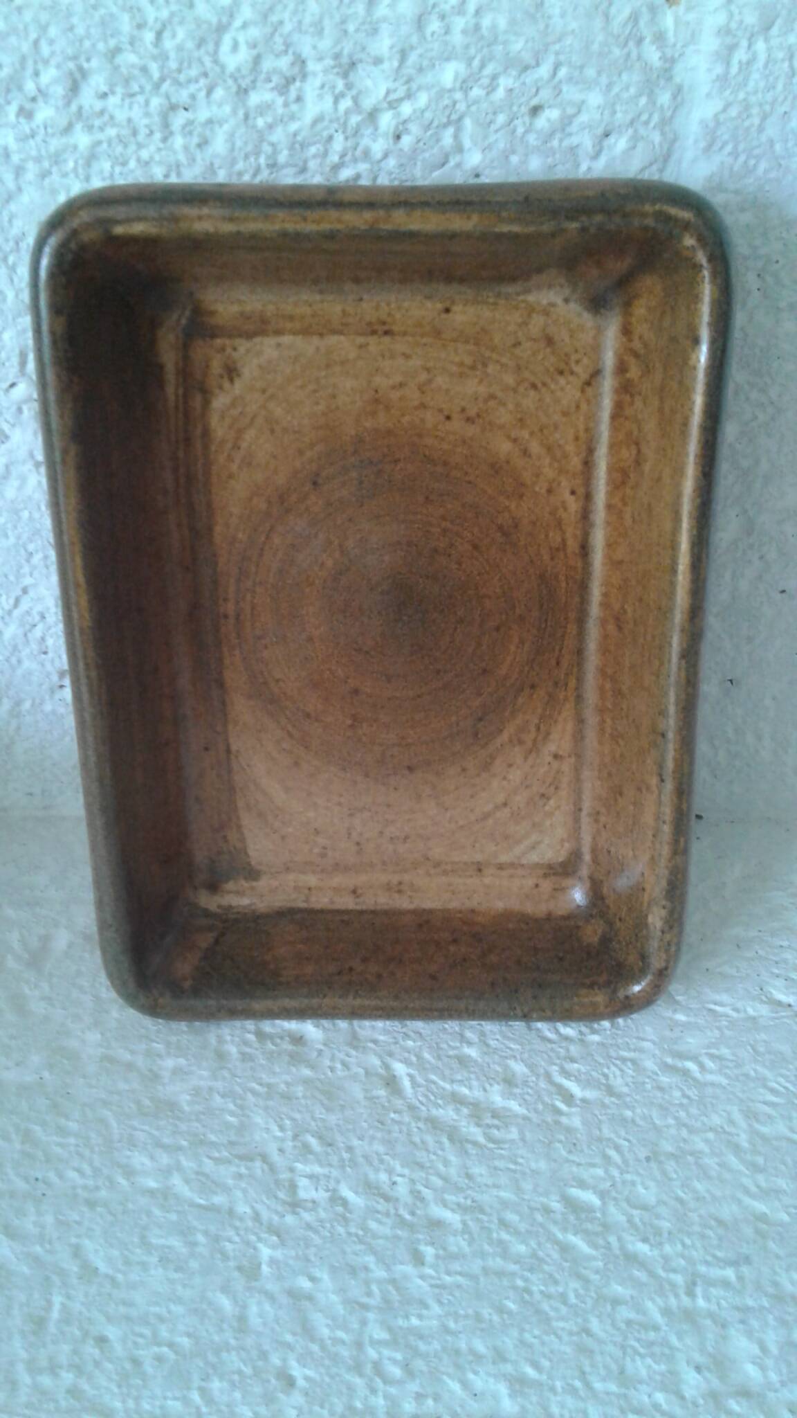 Stoneware butter dish