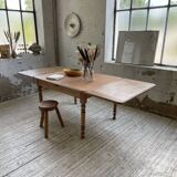 Walnut farmhouse table + extensions