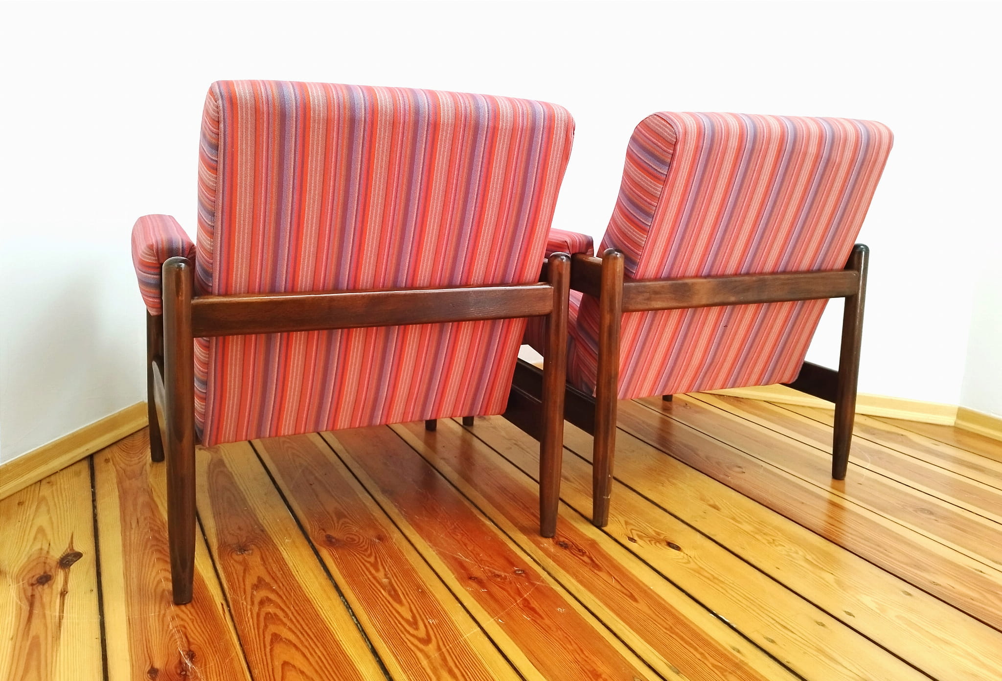 A pair of armchairs, vintage, 60s