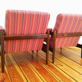 A pair of armchairs, vintage, 60s