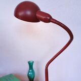 Burgundy flexible casserole lamp, 1960