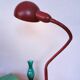 Lampe cocotte flexible bordeaux, 1960